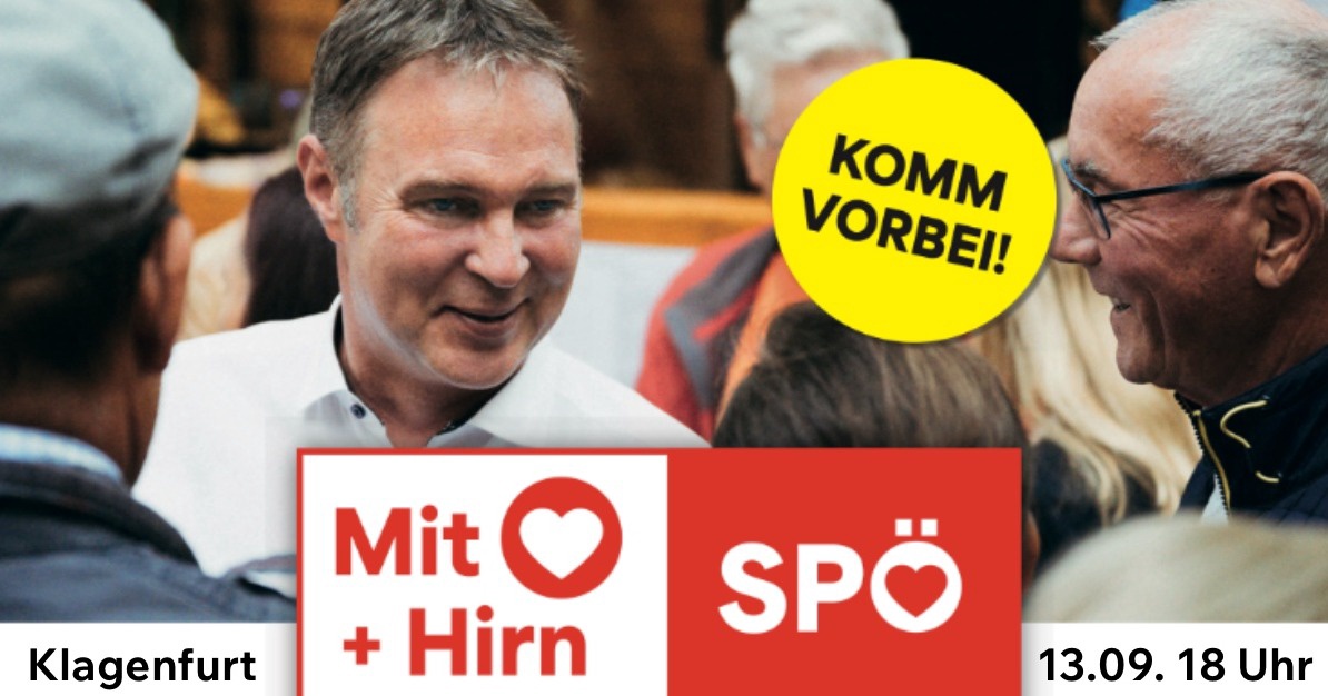 Andi Babler in Klagenfurt &ndash; Komm vorbei!