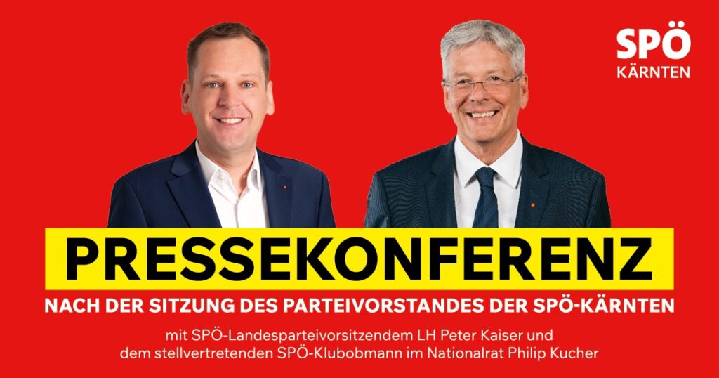 Pressekonferenz nach der Sitzung des Parteivorstandes